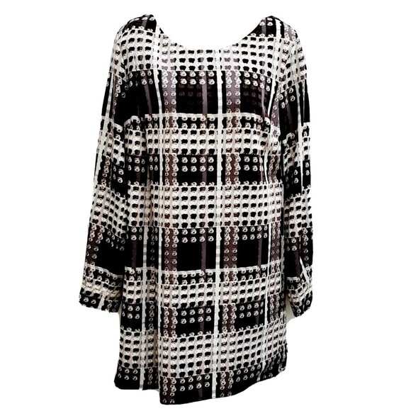 Thakoon for Designation Dress Black Gray White Women's Size L - Picture 6 of 7